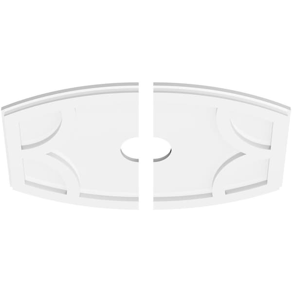 Kailey Architectural PVC Contemporary Ceiling Medallion, 22W X 14 5/8H X 3ID X 11 3/4C X 1P